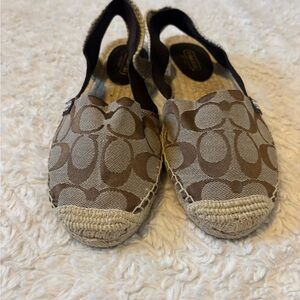 NWOT Coach Signature C Espadrille Flats Women’s sz 6.